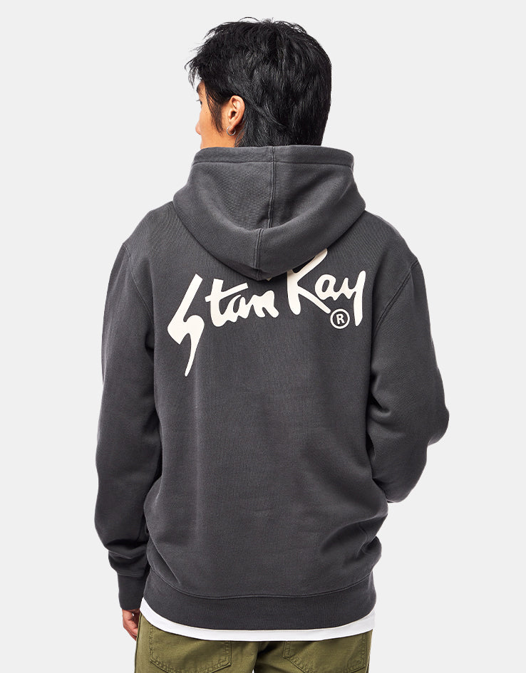 Stan Ray Stan OG Pullover Hoodie - Garment Dyed Washed Black