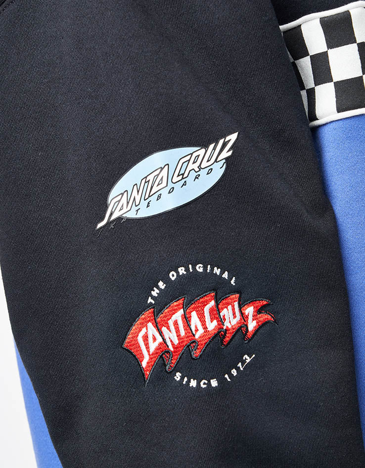 Santa Cruz Podium 1/4 Zip Crew - Black/Sapphire
