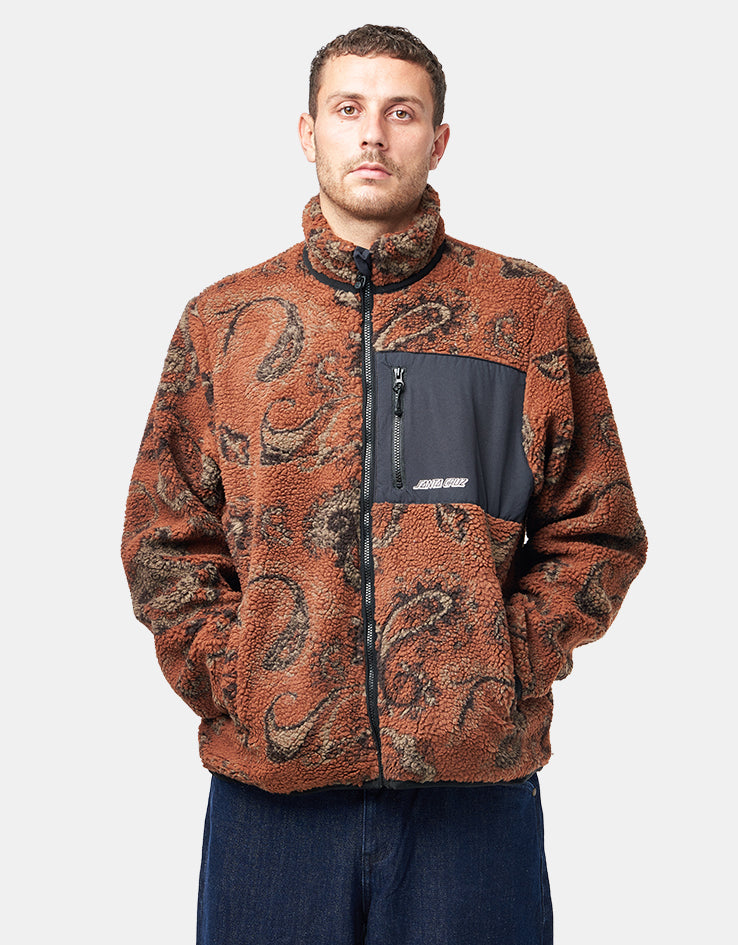 Santa Cruz Freestyle Fleece - Rust Paisley