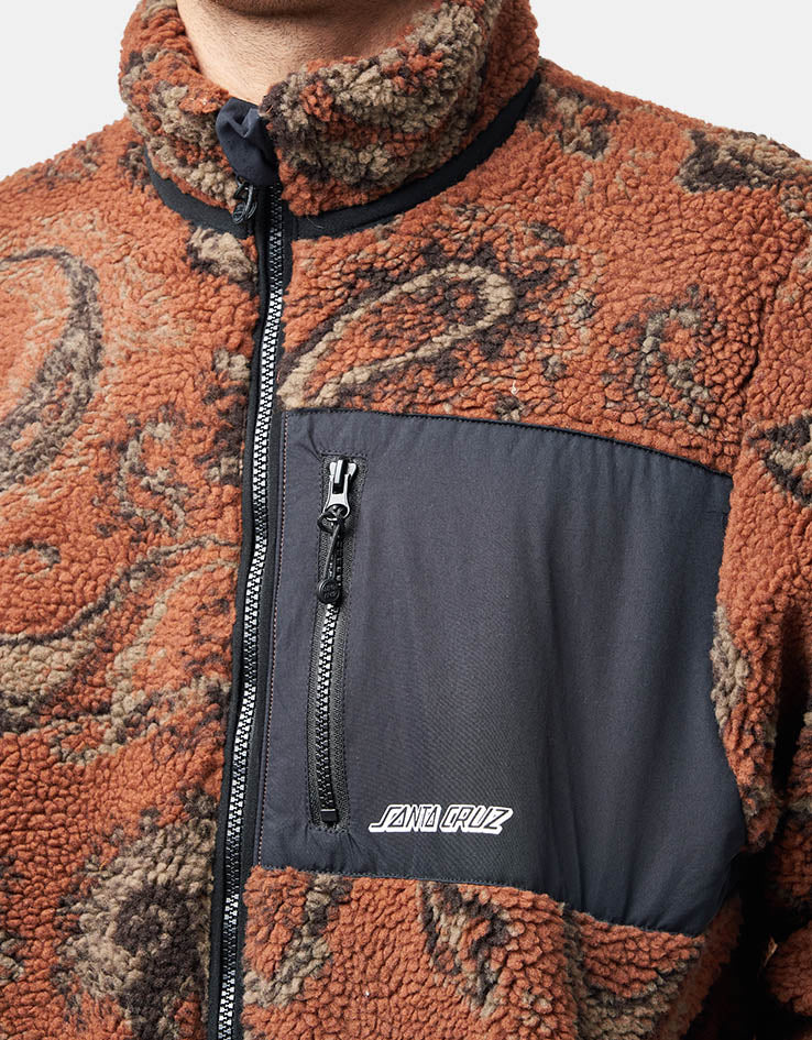 Santa Cruz Freestyle Fleece - Rust Paisley