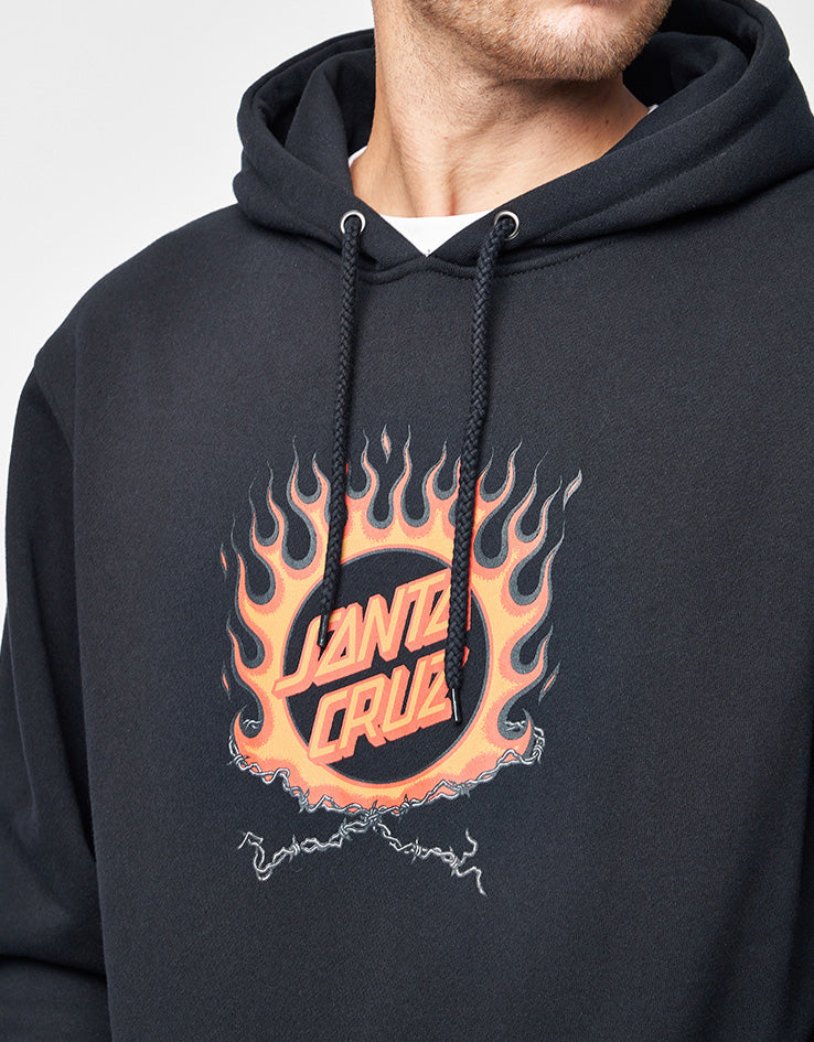 Santa Cruz Forging Dot Centre Pullover Hoodie - Black