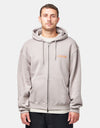 Santa Cruz Classic Strip Fade Embroidered Zip Hoodie - Warm Grey