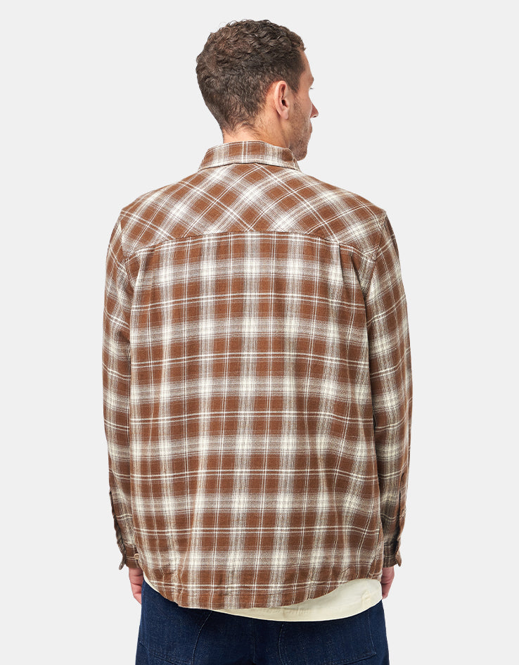 Santa Cruz Apex L/S Shirt - Brown Check