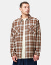 Santa Cruz Apex L/S Shirt - Brown Check
