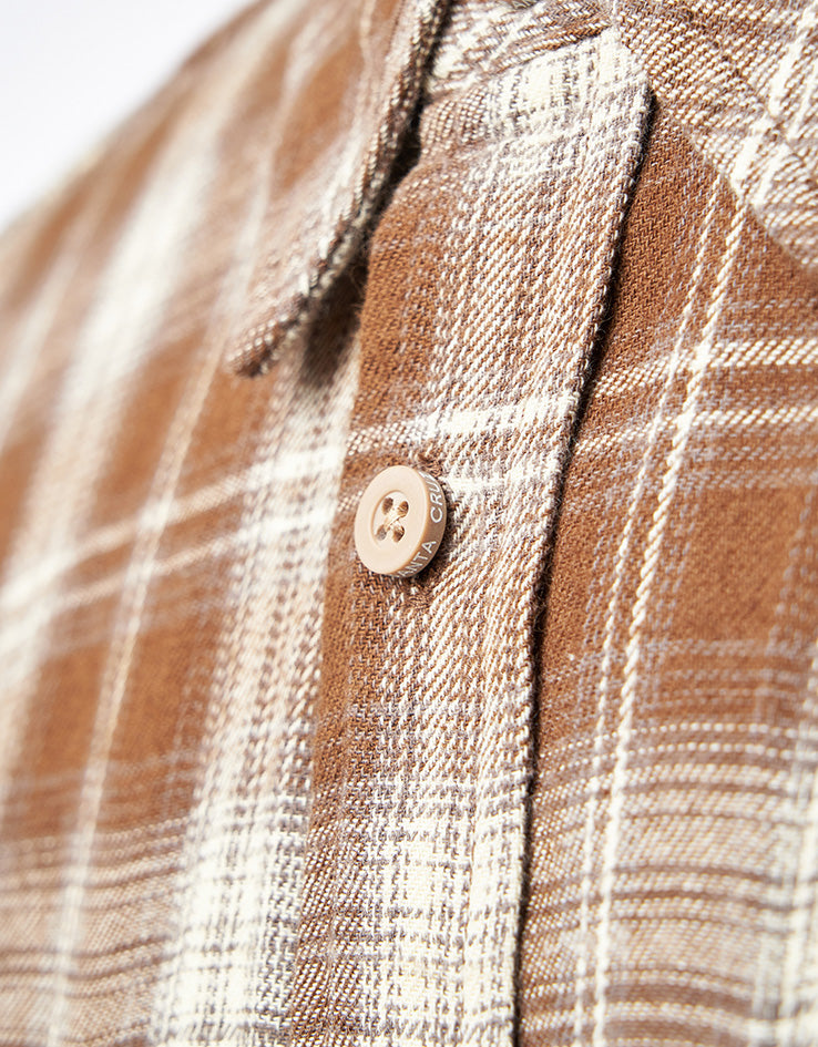 Santa Cruz Apex L/S Shirt - Brown Check