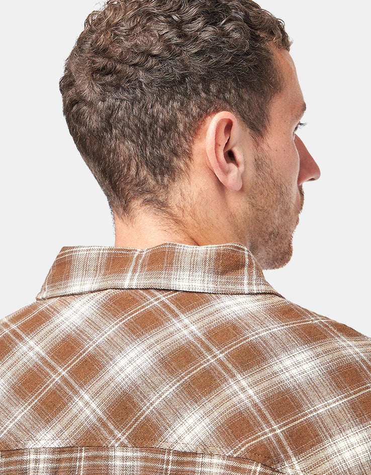 Santa Cruz Apex L/S Shirt - Brown Check