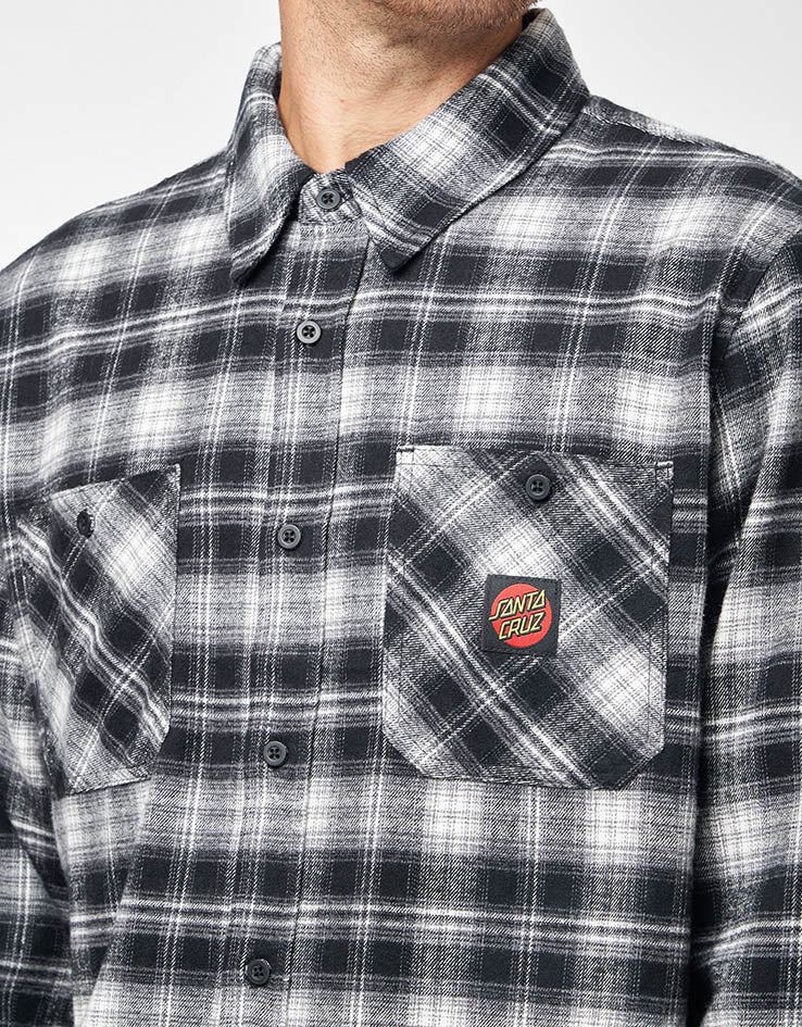 Santa Cruz Apex L/S Shirt - Grey Check