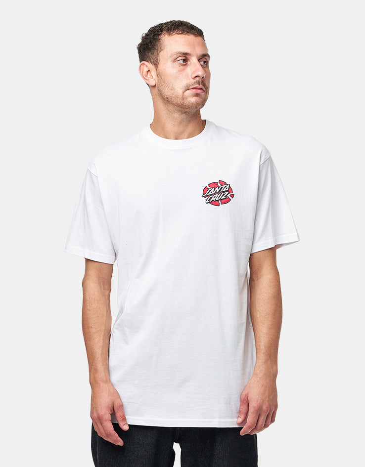 Santa Cruz Grabke Exploding Dot T-Shirt - White