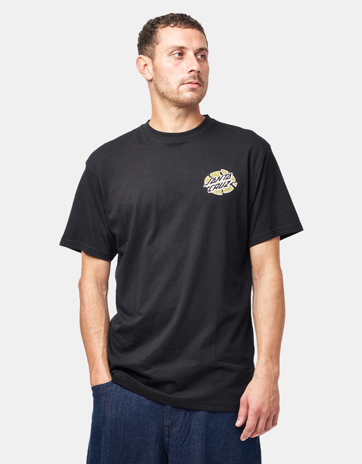 Santa Cruz Grabke Exploding Dot T-Shirt - Black