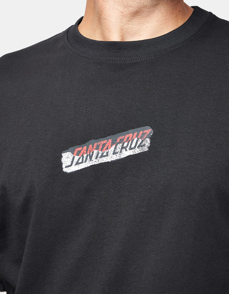 Santa Cruz Damaged Hand T-Shirt - Black