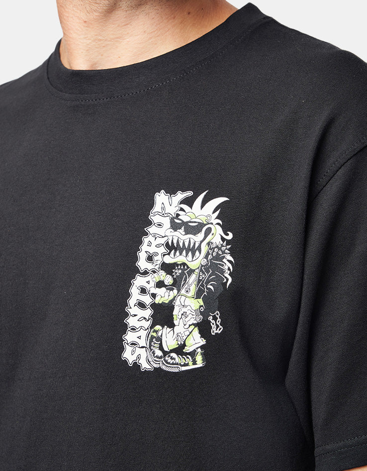 Santa Cruz Punk Gremlin Front T-Shirt - Black