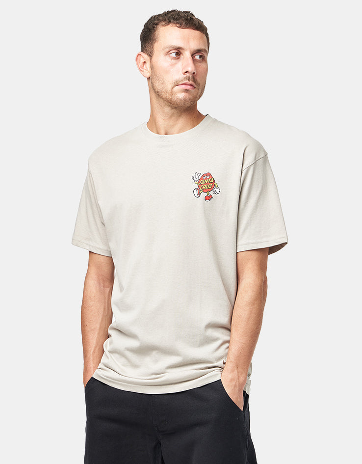 Santa Cruz Dot Dudes T-Shirt - Warm Grey