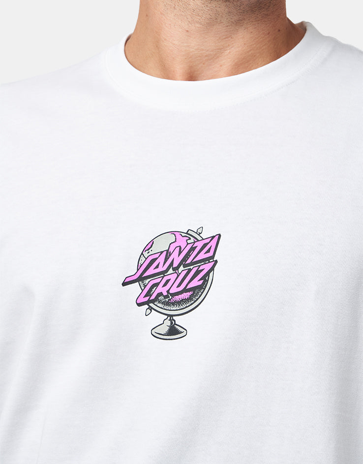 Santa Cruz Knibbs Cryptic World Centre T-Shirt - White