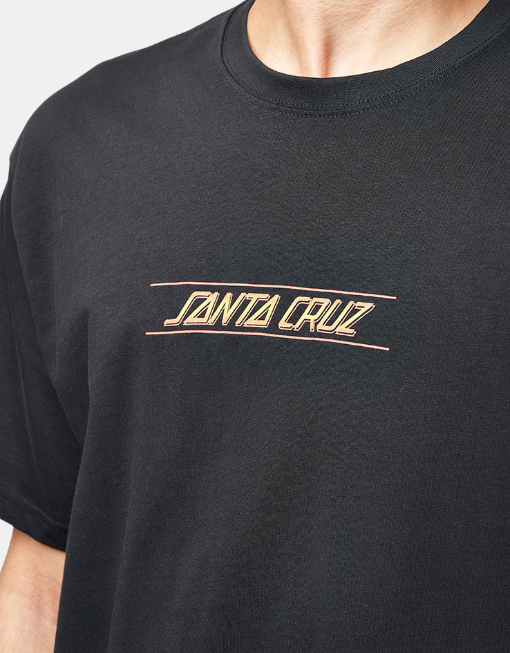 Santa Cruz Classic Fade Strip Centre T-Shirt - Black