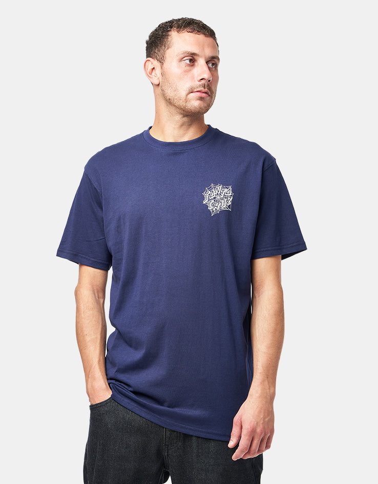 Santa Cruz Dressen Spider T-Shirt - Midnight Blue