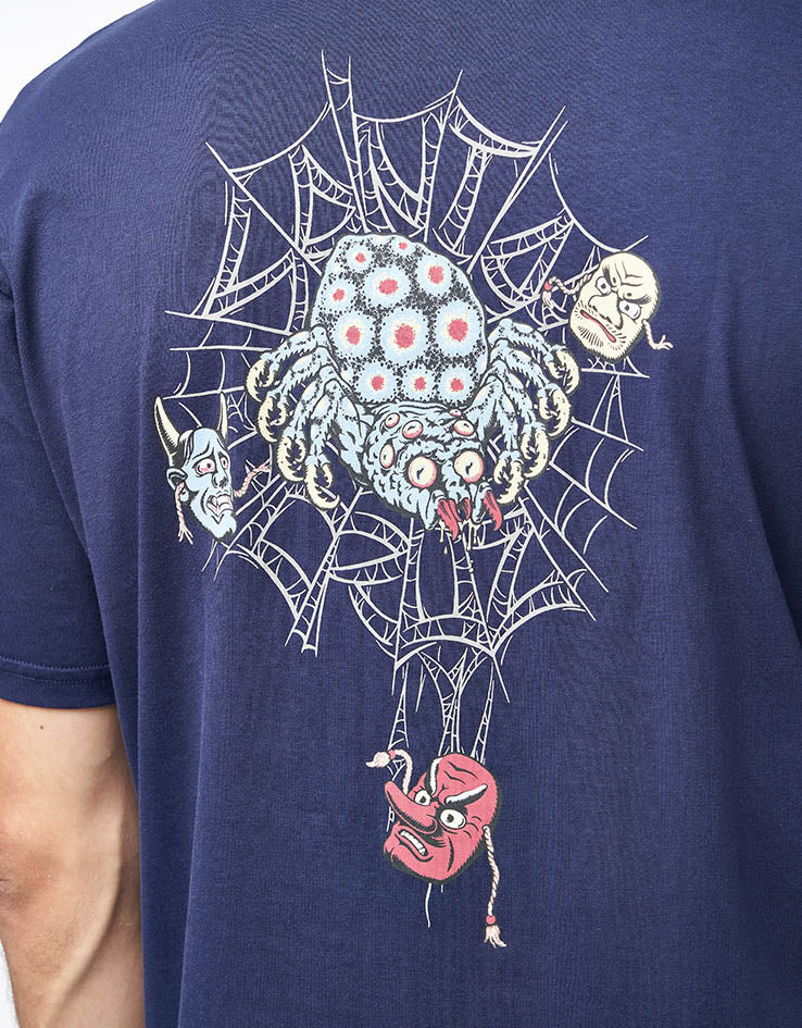 Santa Cruz Dressen Spider T-Shirt - Midnight Blue