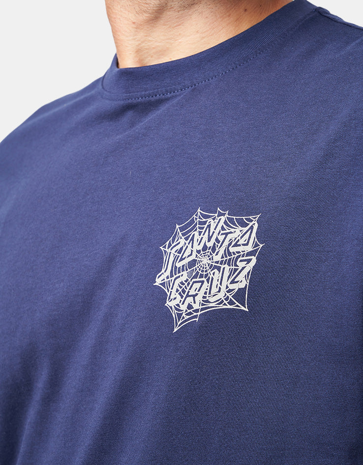 Santa Cruz Dressen Spider T-Shirt - Midnight Blue