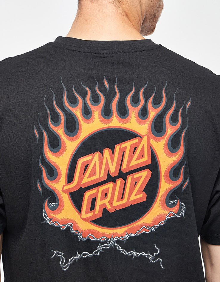 Santa Cruz Forging Dot T-Shirt - Black