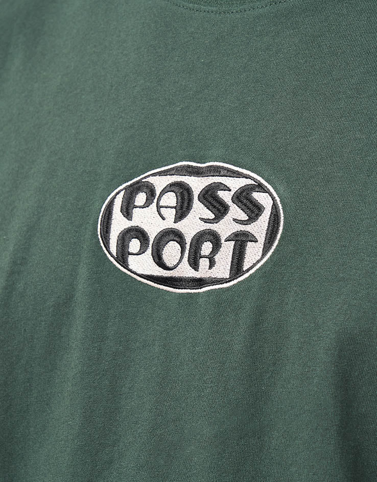 Pass Port Rounded T-Shirt - Forest Green