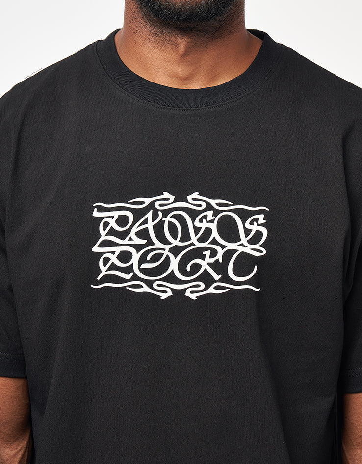 Pass Port Caligraphy T-Shirt - Black