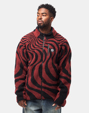 Spitfire Classic '87 Swirl Fleece - Black/Dark Red