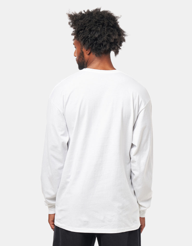 Spitfire Bighead Mid Fill L/S T-Shirt - White/Red