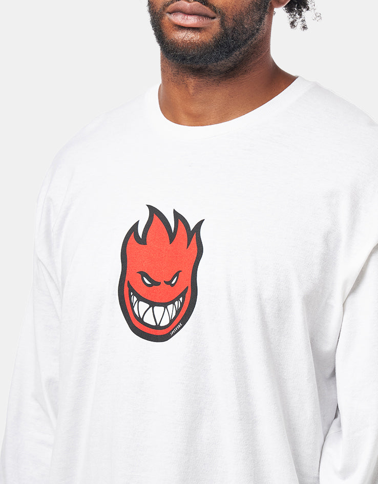 Spitfire Bighead Mid Fill L/S T-Shirt - White/Red