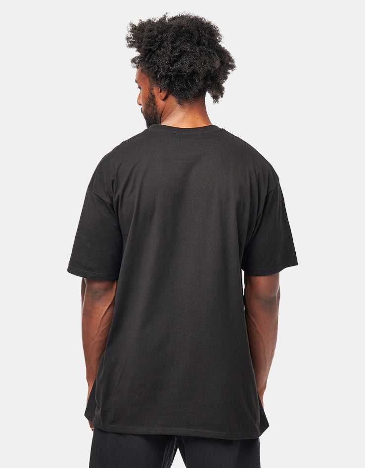 Spitfire Rough Scribble T-Shirt - Black/Red