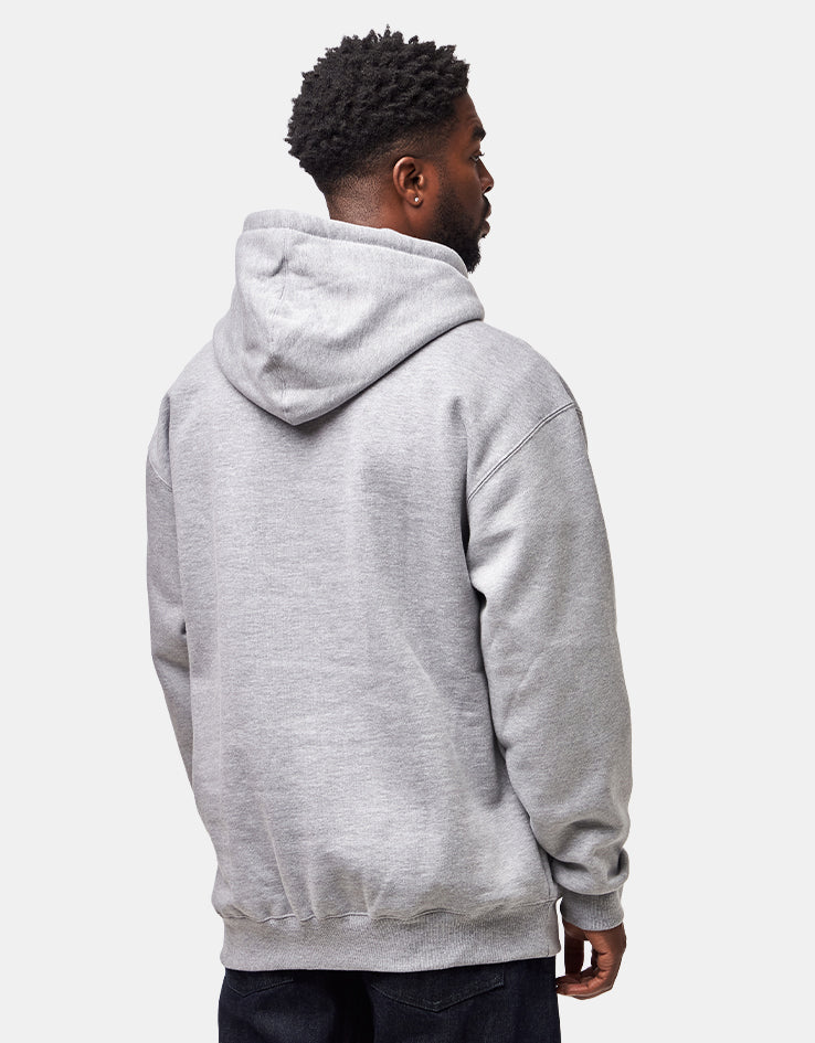 Anti Hero Eagle Pullover Hoodie - Heather Grey/Black