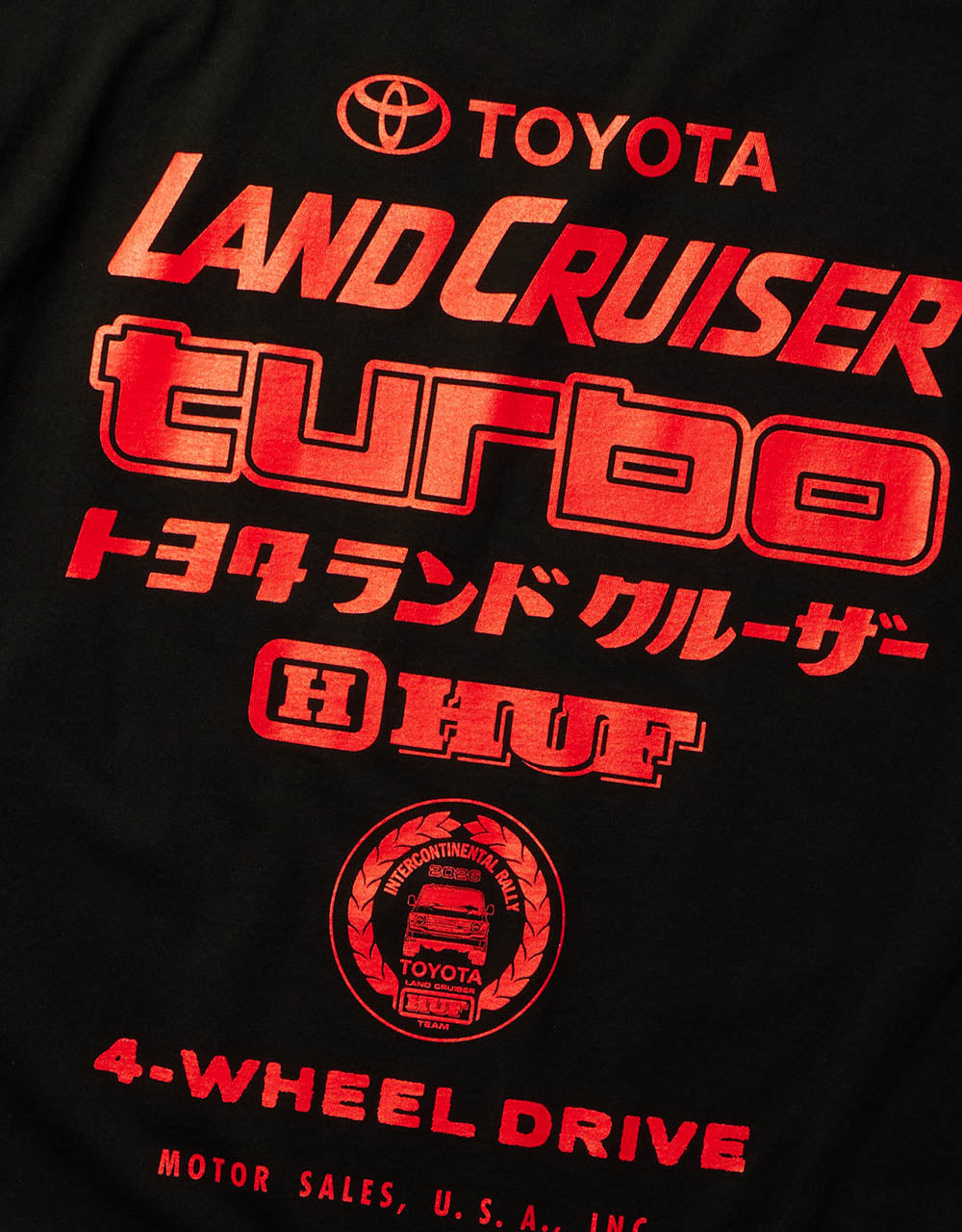 HUF x Land Cruiser Turbo T-Shirt - Black