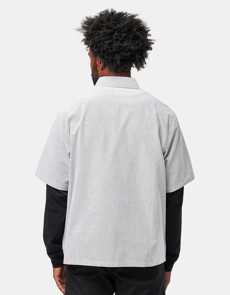 HUF x Spitfire Union Work Shirt - Black/White