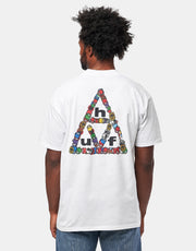 HUF x Spitfire Sticker Triple Triangle T-Shirt - White