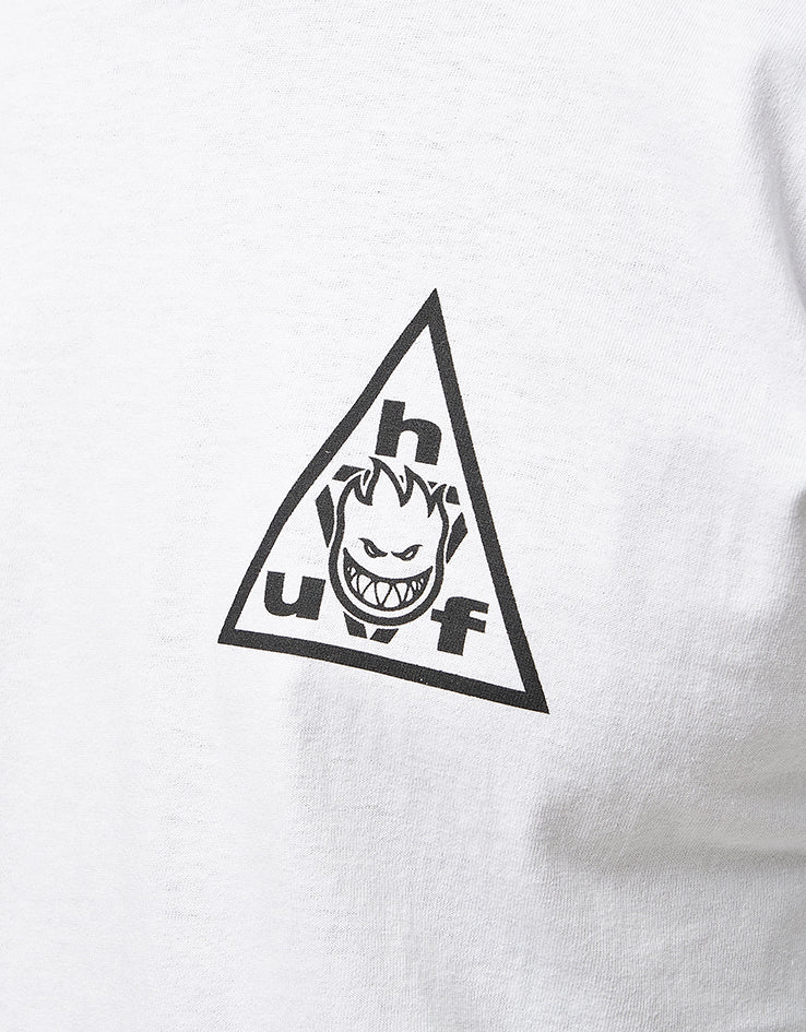 HUF x Spitfire Sticker Triple Triangle T-Shirt - White