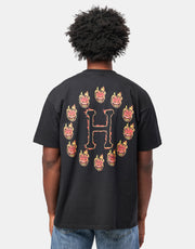 HUF x Spitfire Flame Galaxies T-Shirt - Black