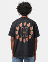 HUF x Spitfire Flame Galaxies T-Shirt - Black
