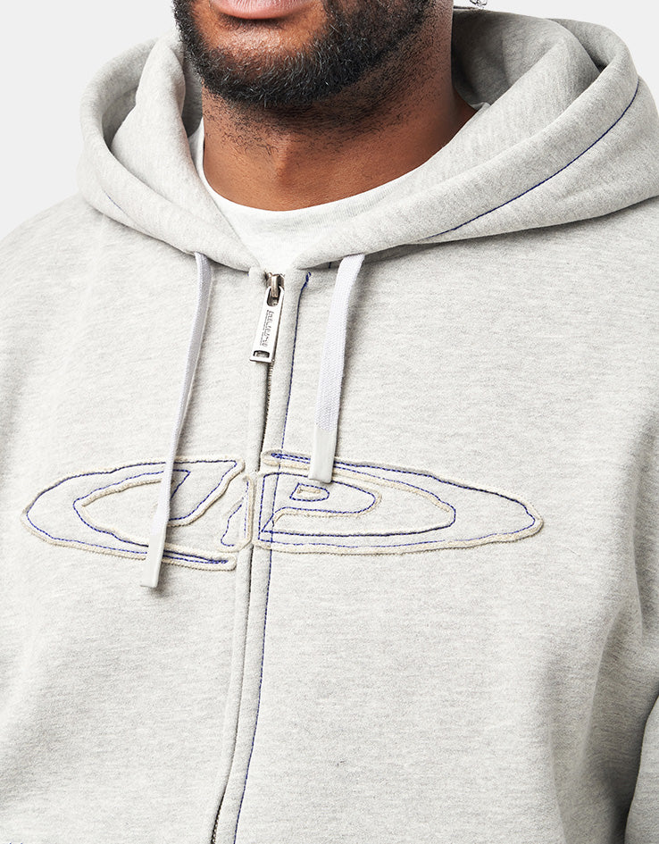 ICHPIG Optic Zip-Up Hoodie - Grey Marle