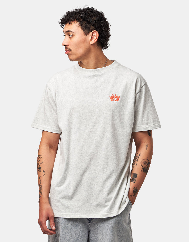 Magenta Pillar T-Shirt - Ash