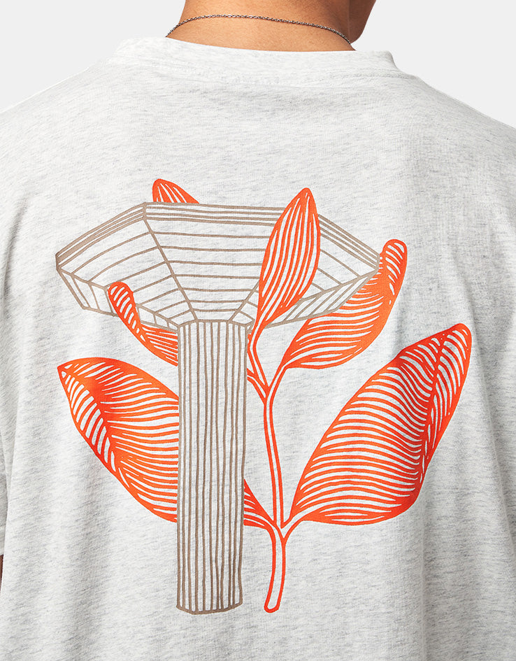 Magenta Pillar T-Shirt - Ash