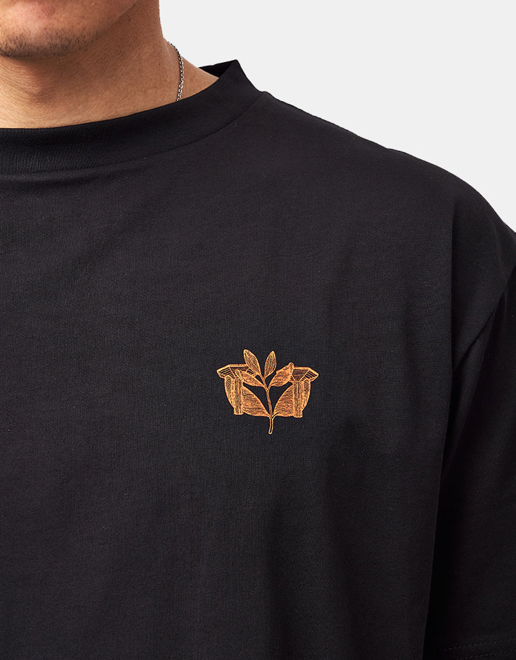 Magenta Pillar T-Shirt - Black