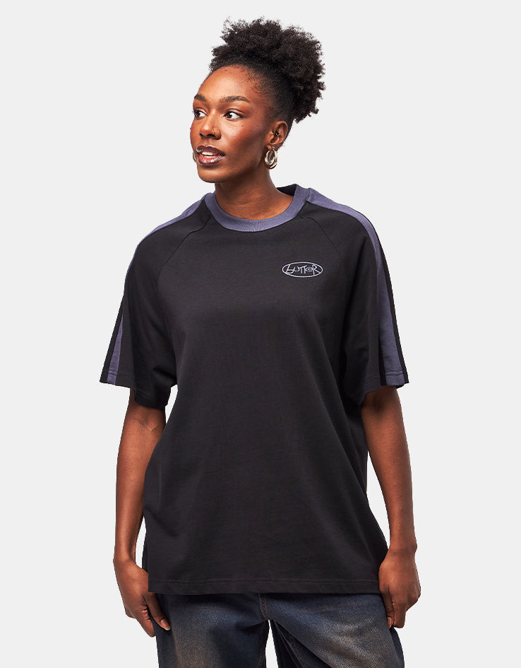 Butter Goods Abseil Panel T-Shirt - Black/Slate