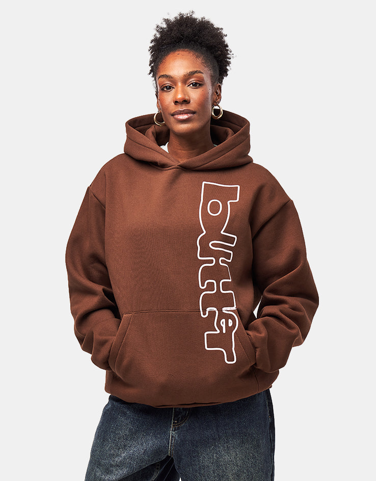 Butter Goods Warped Pullover Hoodie - Dark Brown