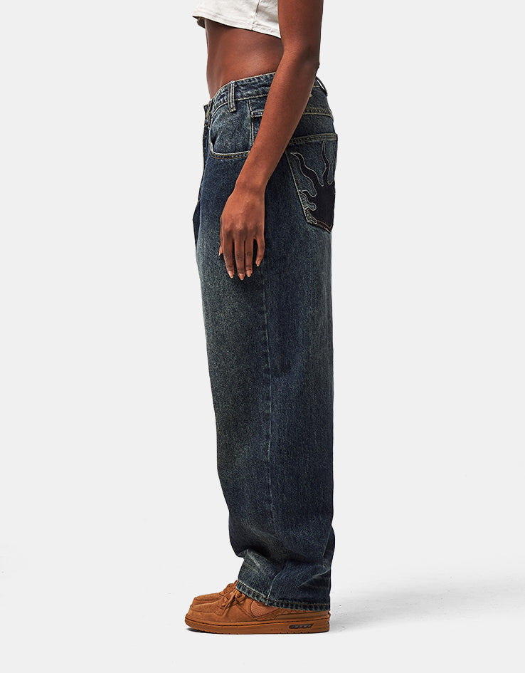 Butter Goods Solar Fade Denim Jeans - Blue Tint Ripple