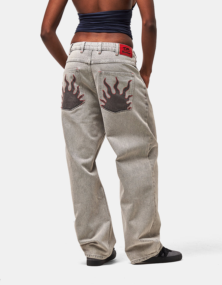 Butter Goods Solar Fade Denim Jeans - Grey Wash