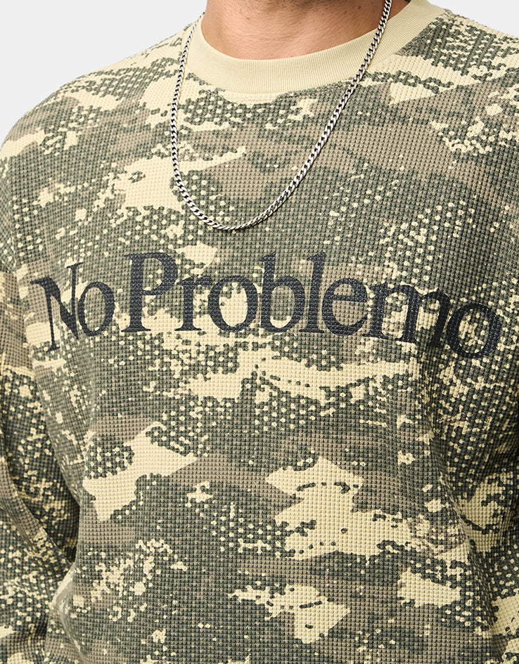 No Problemo Forest Waffle L/S T-Shirt - Sand