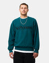 No Problemo Reverse Fleece Sweatshirt - Teal
