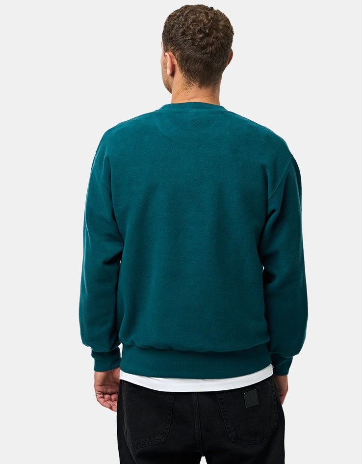 No Problemo Reverse Fleece Sweatshirt - Teal