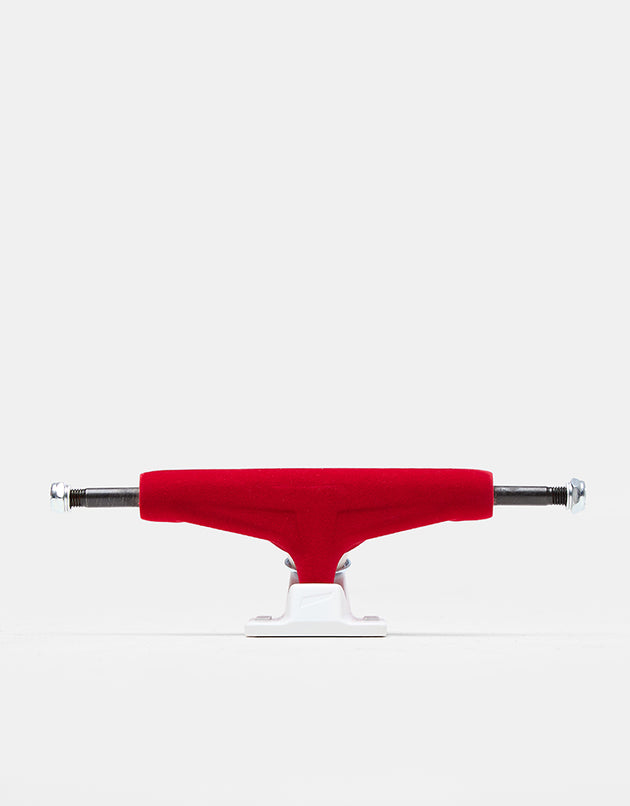 Tensor Mag Light 5.25 Velvet Skateboard Trucks - Red/White (Pair)