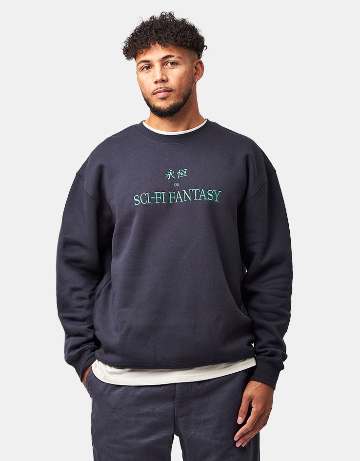 Sci-Fi Fantasy Eternal Crewneck - Navy
