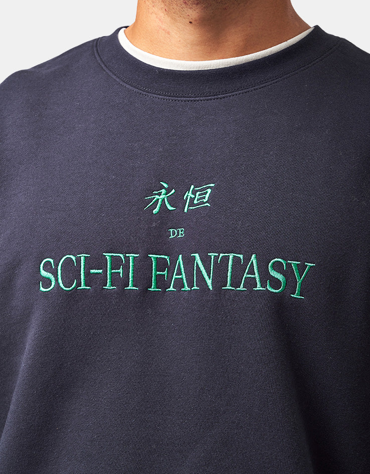 Sci-Fi Fantasy Eternal Crewneck - Navy