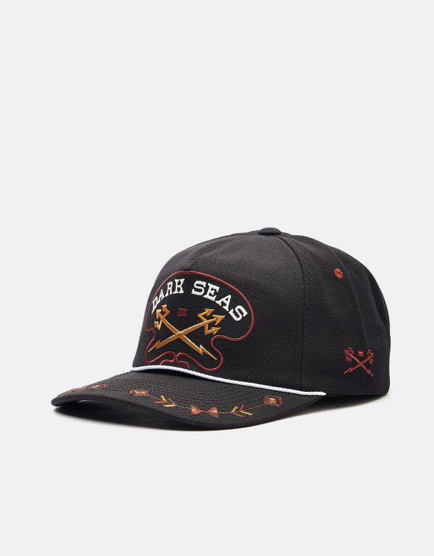 Dark Seas Bronco Snapback Cap - Black